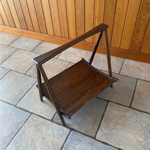 🍀Antique Vintage Nasco Yugoslavia Wooden Magazine Rack
